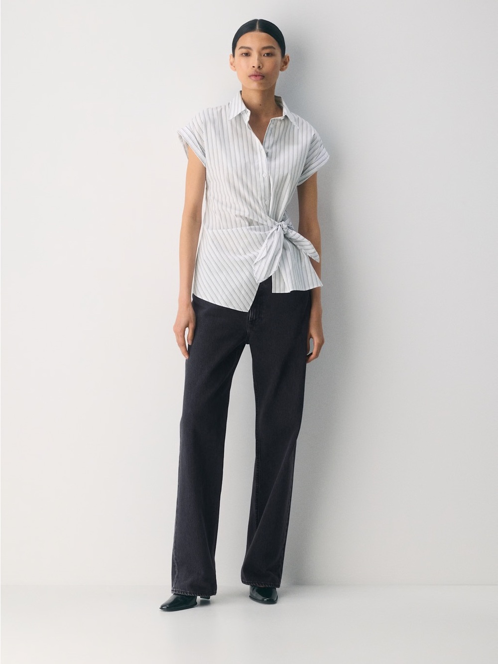 Aritzia Babaton Blueprint Poplin Shirt